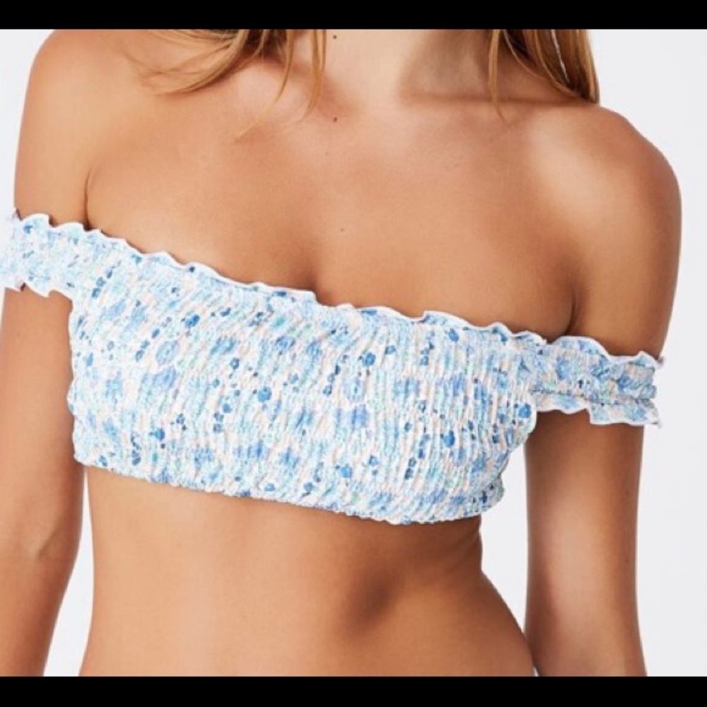 Off the shoulder bikini top